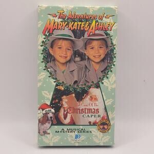 Mary Kate & Ashley The Case Of The Christmas Caper VHS 1995 Olsen Twins Musical